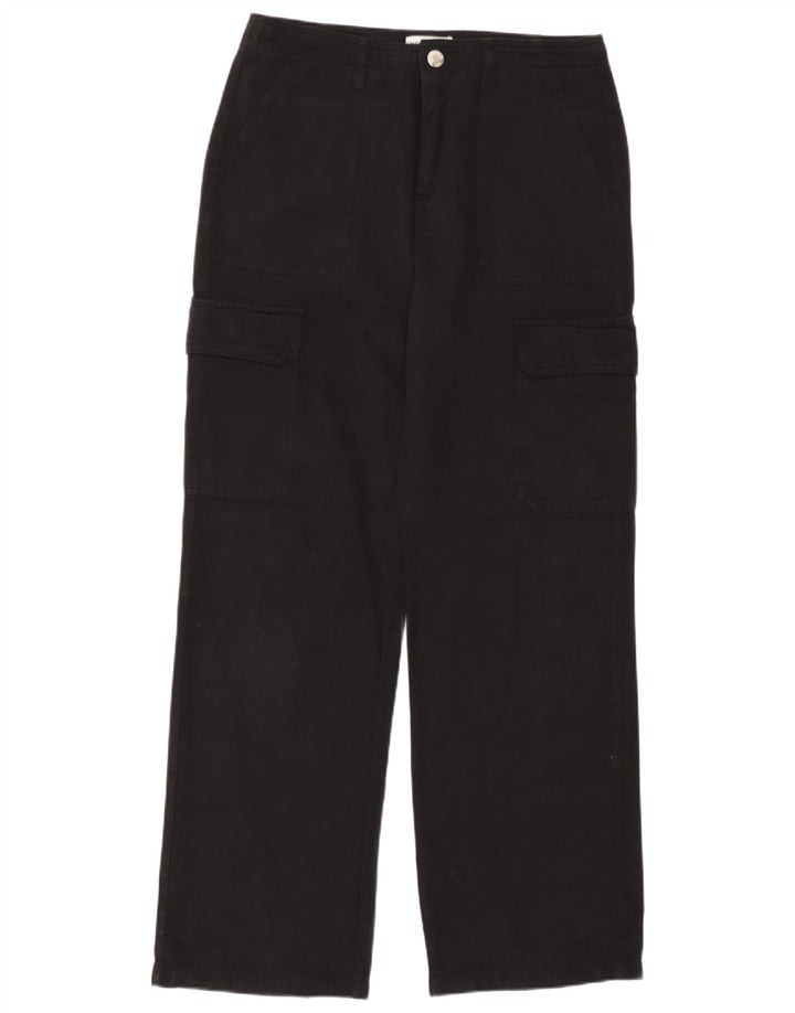 Pantaloni cargo dritti da donna Zara EU 40 medi W30 L30 neri