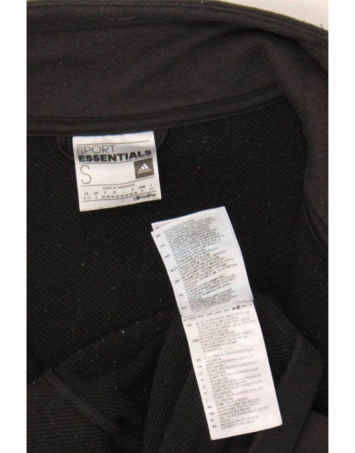 Giacca da tuta da donna Adidas Climalite UK 8/10 piccola poliestere nero