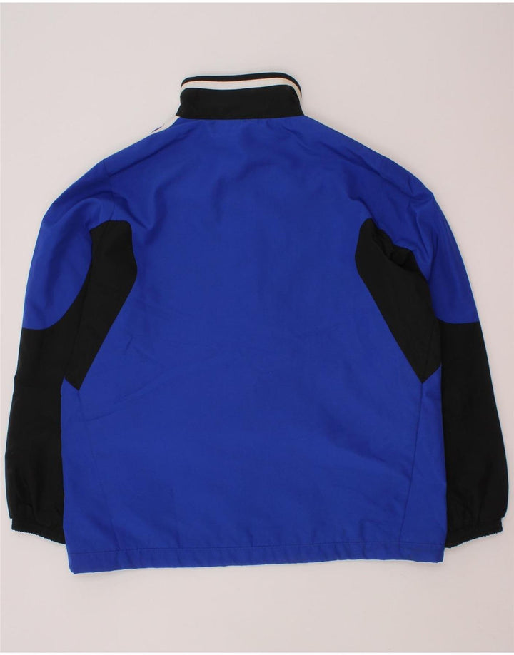 Giacca superiore della tuta da ragazzo ADIDAS 7-8 anni in poliestere color block blu
