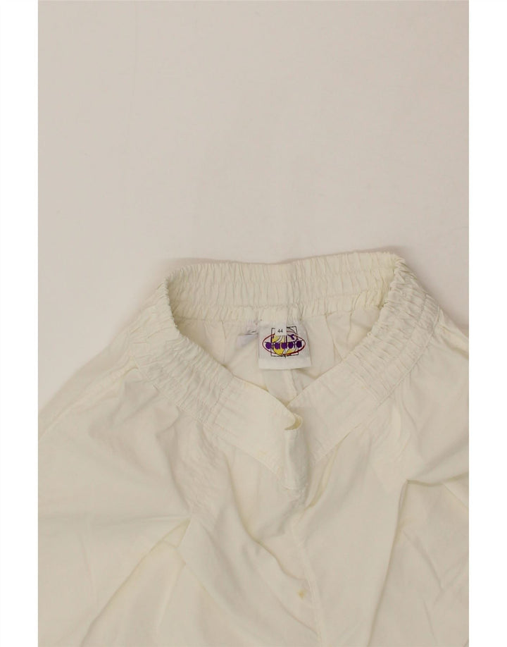 DIADORA Womens Sport Shorts IT 44 Medium  White Polyester Vintage Diadora and Second-Hand Diadora from Messina Hembry 
