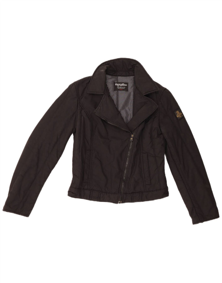 Giacca da motociclista da donna Refrigiwear UK 12 nylon nero medio