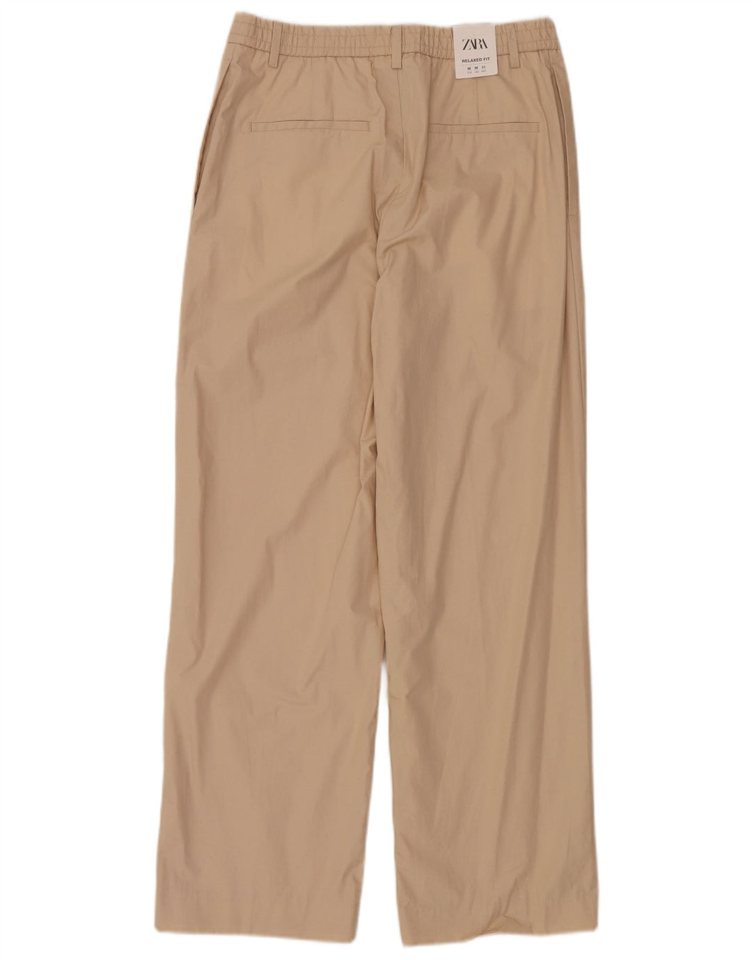 Pantaloni chino a gamba larga da uomo Zara medi W31 L30 Beige