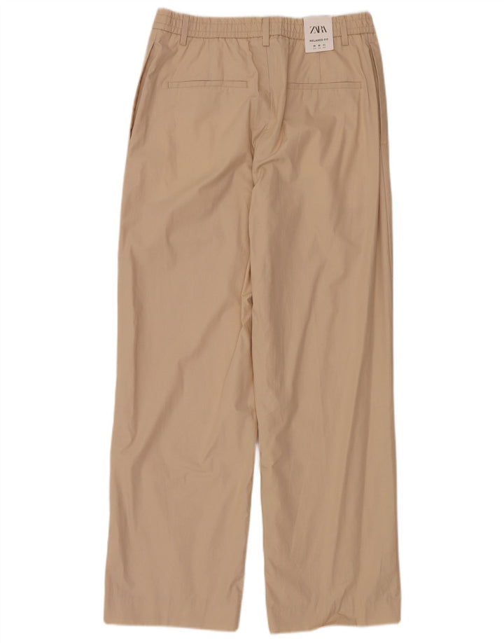 Pantaloni chino a gamba larga da uomo Zara medi W31 L30 Beige