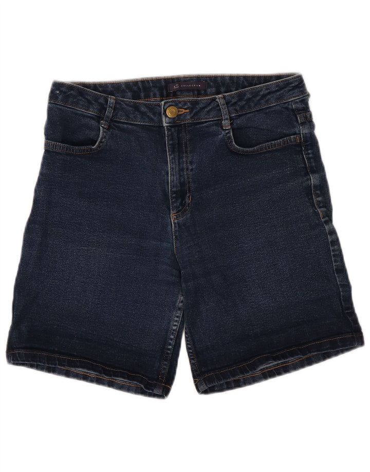 Pantaloncini di jeans da donna Marks & Spencer UK 8 piccoli W28 cotone blu