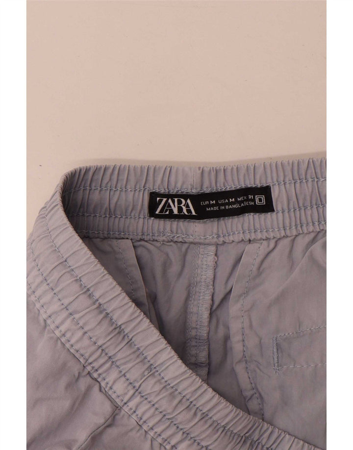 Pantaloncini cargo Zara da uomo medi W31 in cotone grigio
