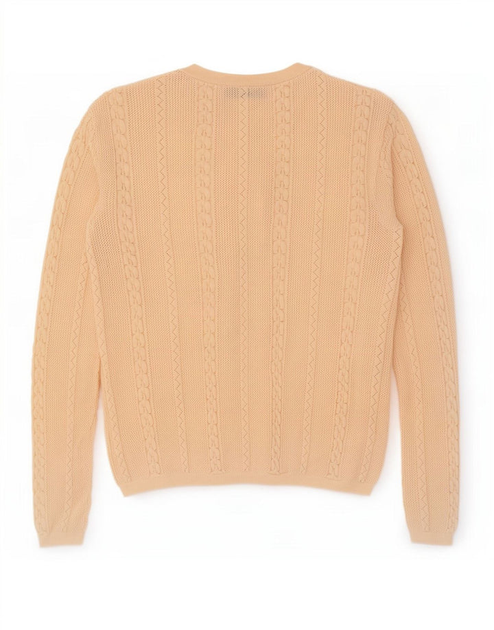 Maglione Zara da donna con collo a bottoni, UK 12, beige medio