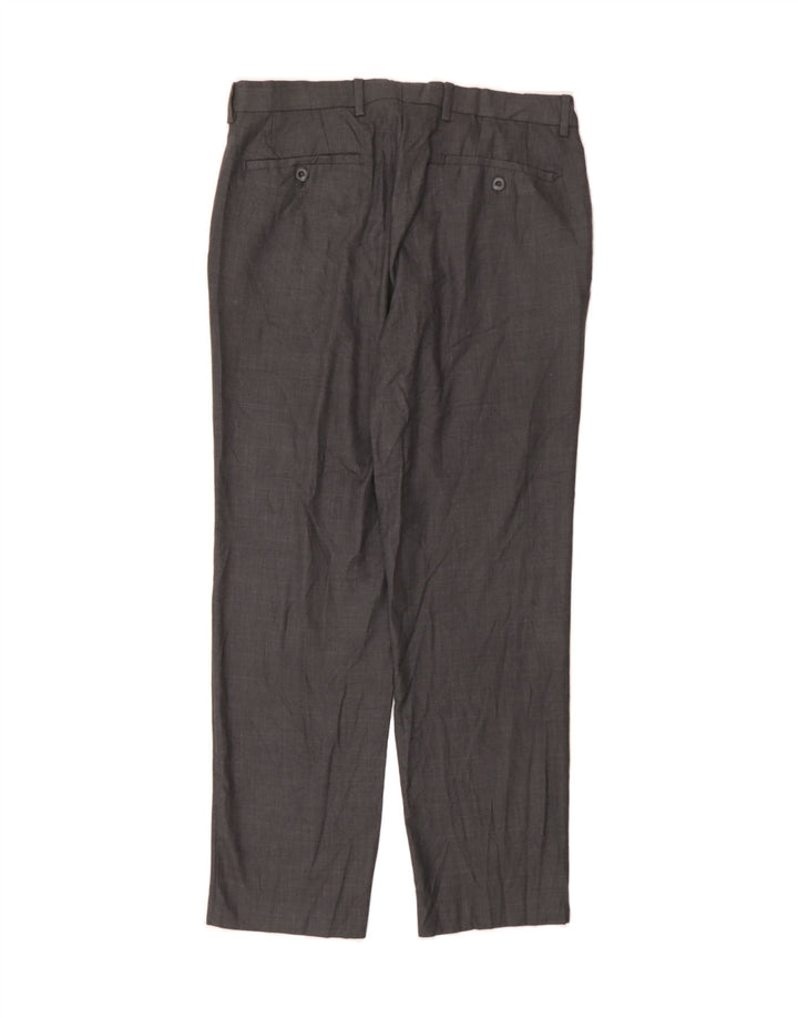 MICHAEL KORS Mens Straight Suit Trousers W33 L30 Grey Polyester Vintage Michael Kors and Second-Hand Michael Kors from Messina Hembry 