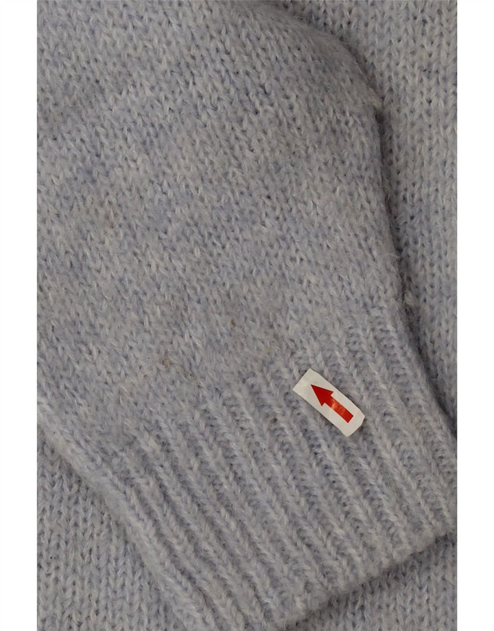 Maglione maglione girocollo oversize da donna Zara UK 18 XL poliestere blu