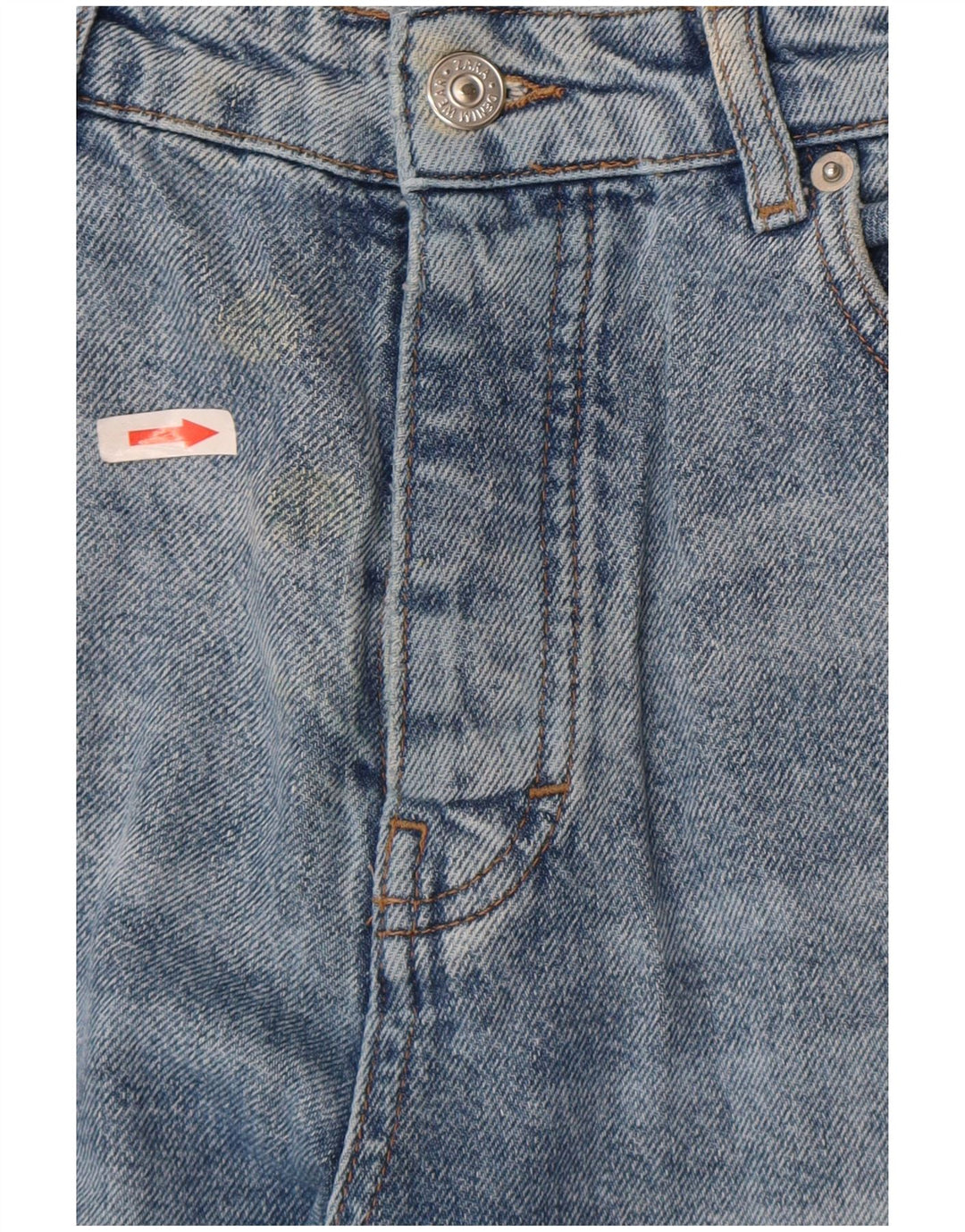 Jeans larghi da donna Zara EU 38 piccoli W28 L27 blu