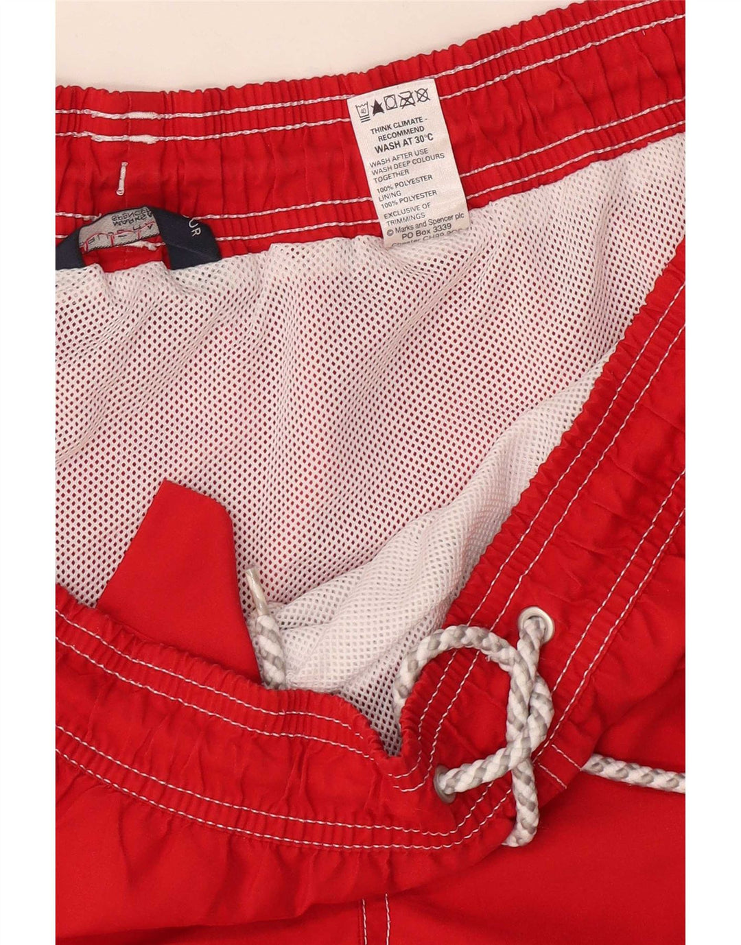 Pantaloncini da bagno da uomo Marks & Spencer XL rosso poliestere