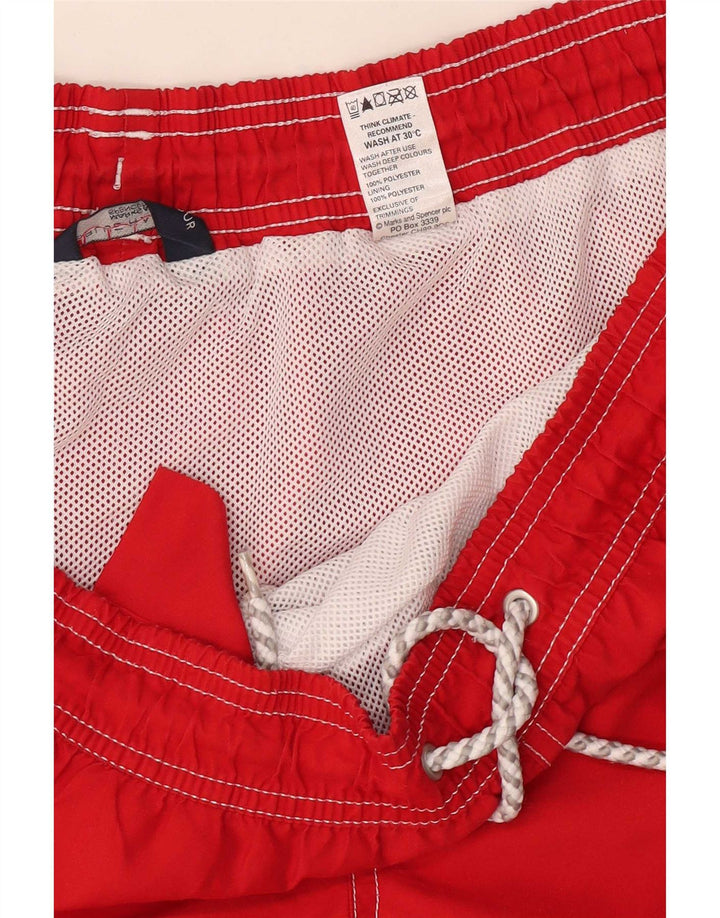 Pantaloncini da bagno da uomo Marks & Spencer XL rosso poliestere