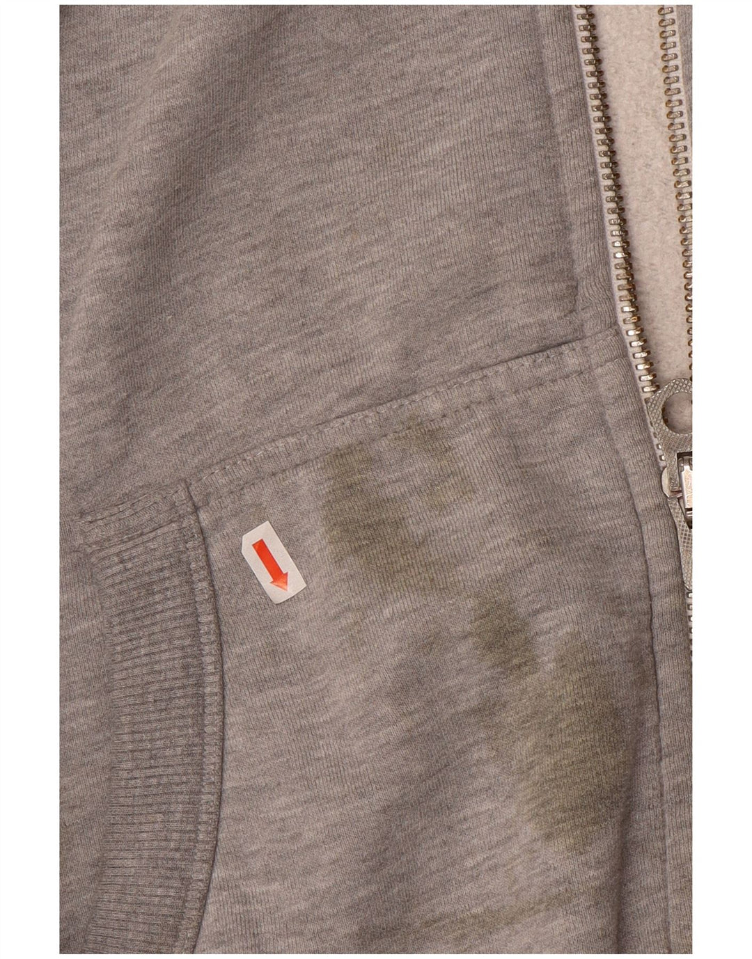 Maglione con cappuccio e zip da uomo Superdry 2XL in cotone grigio