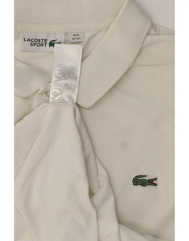 Polo da uomo LACOSTE taglia 8 3XL cotone bianco