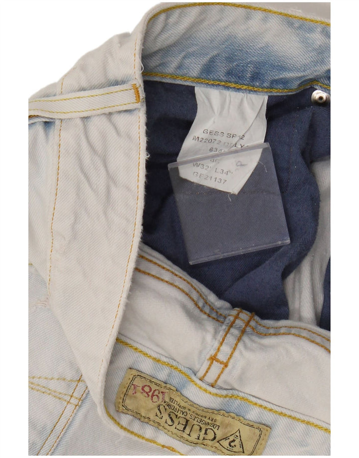 Jeans dritti da uomo Guess W32 L34 Blu