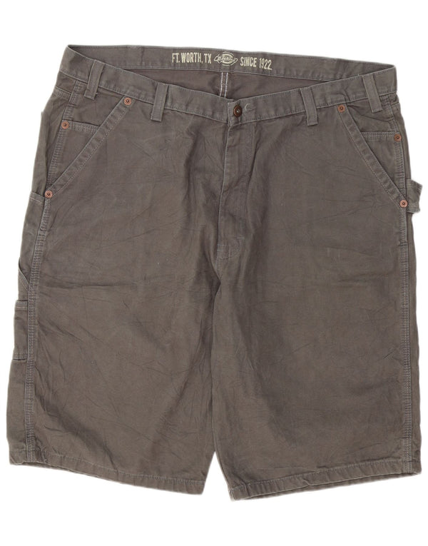 Dickies Mens Relaxed Fit Cargo Shorts W42 2XL Grey Cotton