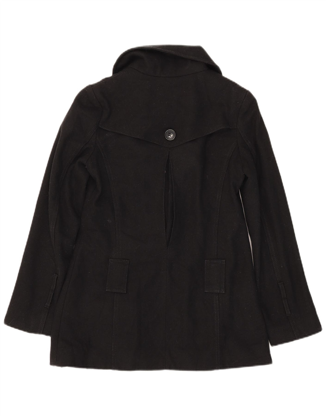 Trench da donna Topshop UK 6 XS lana nera
