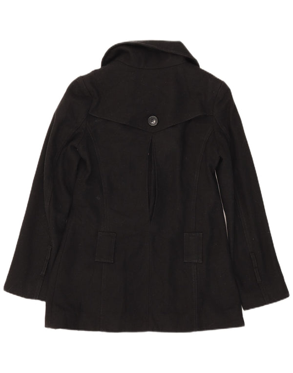 Trench da donna Topshop UK 6 XS lana nera