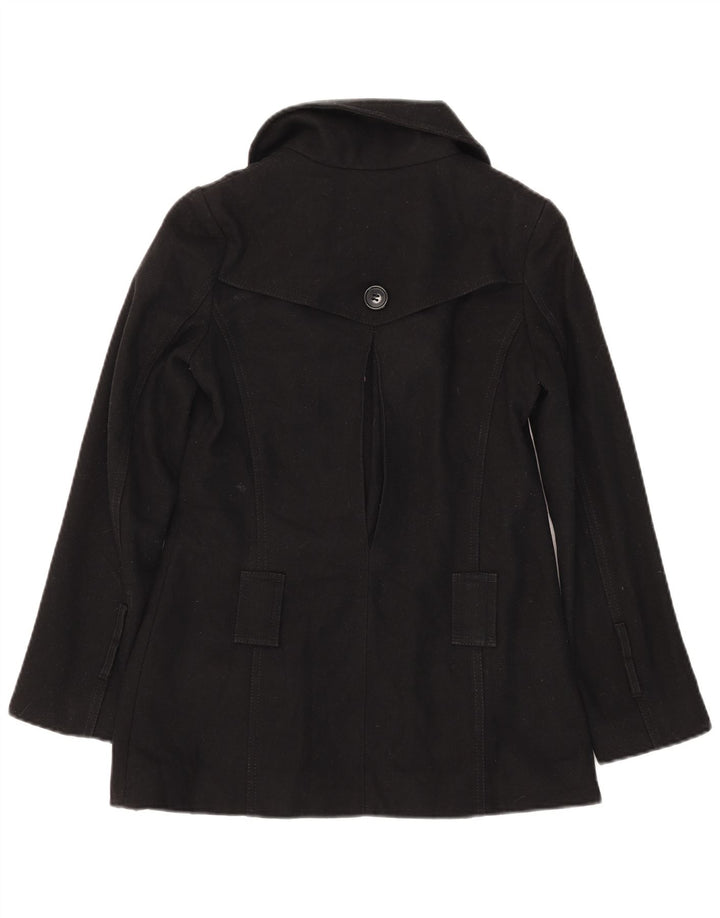 Trench da donna Topshop UK 6 XS lana nera