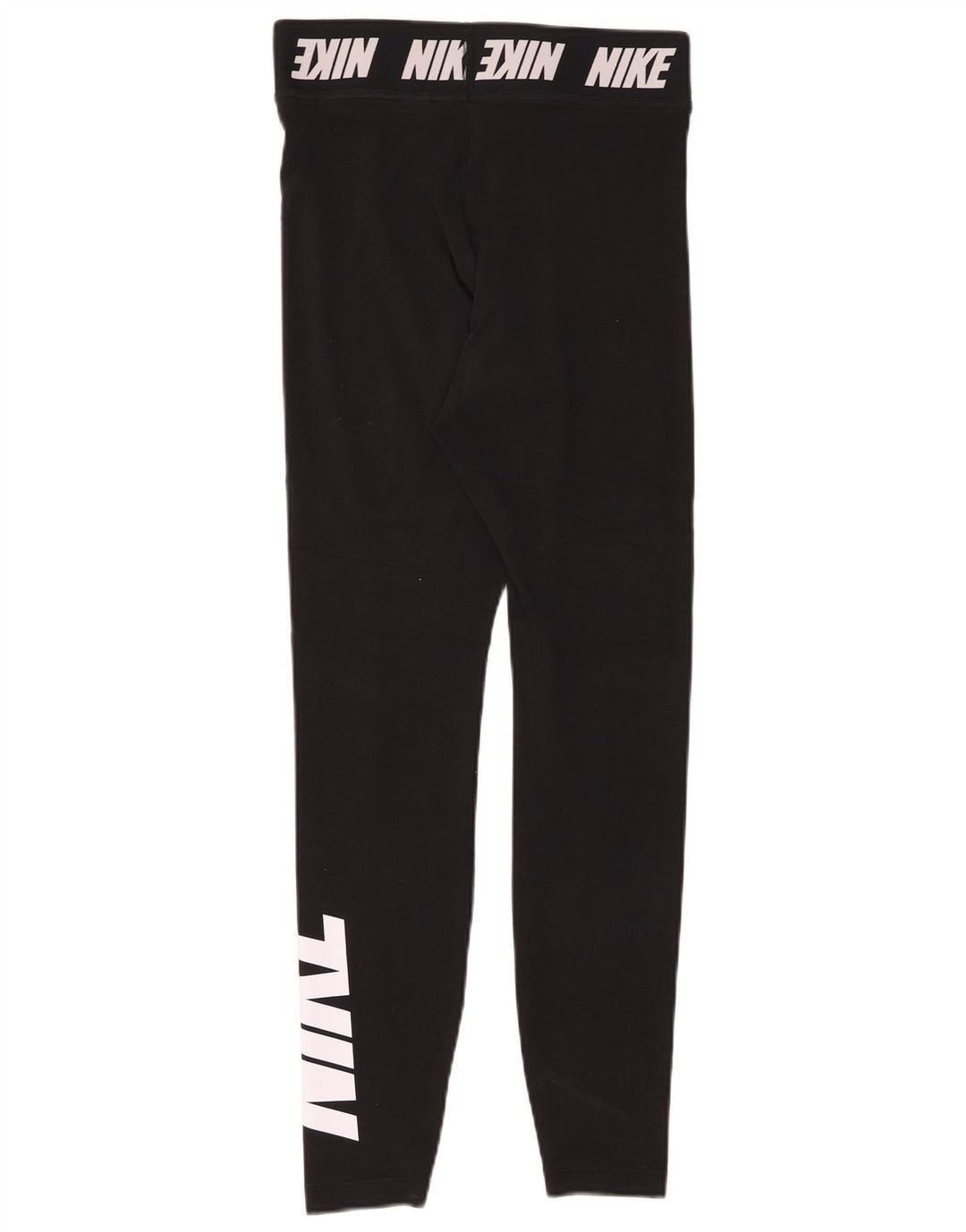 Leggings grafici da donna NIKE UK 8 piccoli in cotone nero