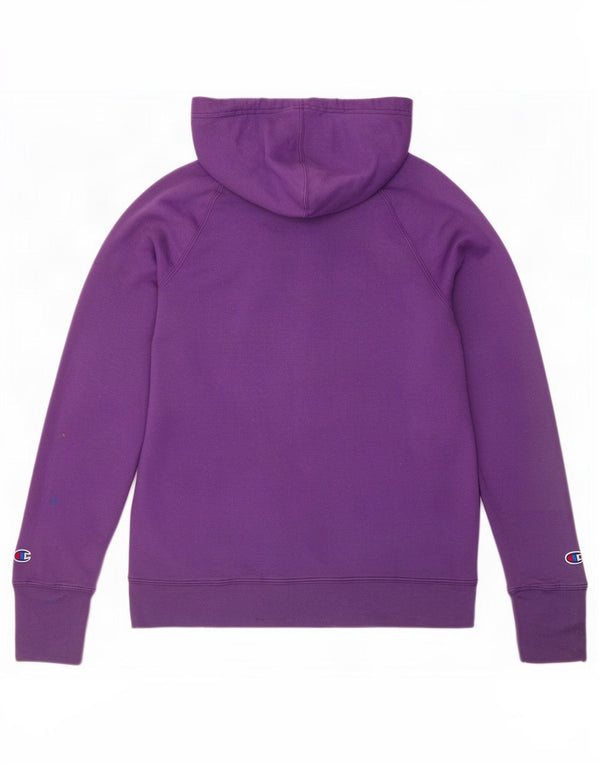Maglione con cappuccio grafico da donna Champion UK 10 piccolo viola