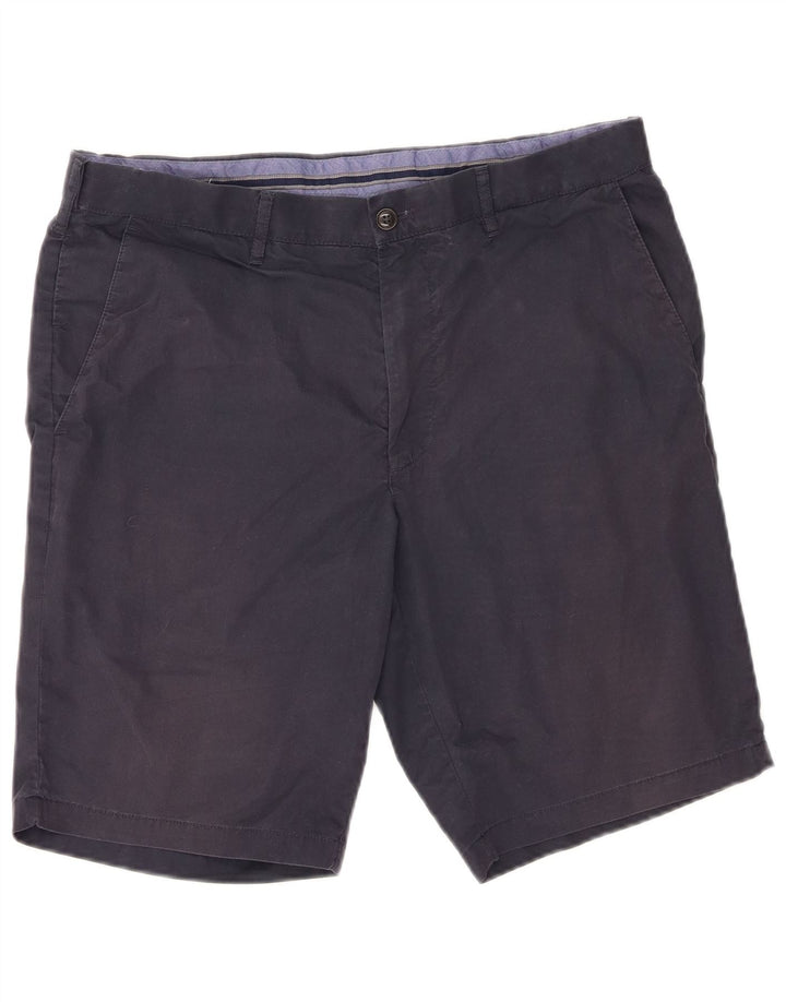 Pantaloncini chino da uomo Marks & Spencer W34 grandi in cotone blu navy