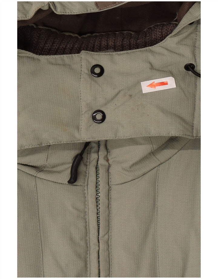 Giacca imbottita con cappuccio Fila da uomo UK 40 Large Khaki Poliammide
