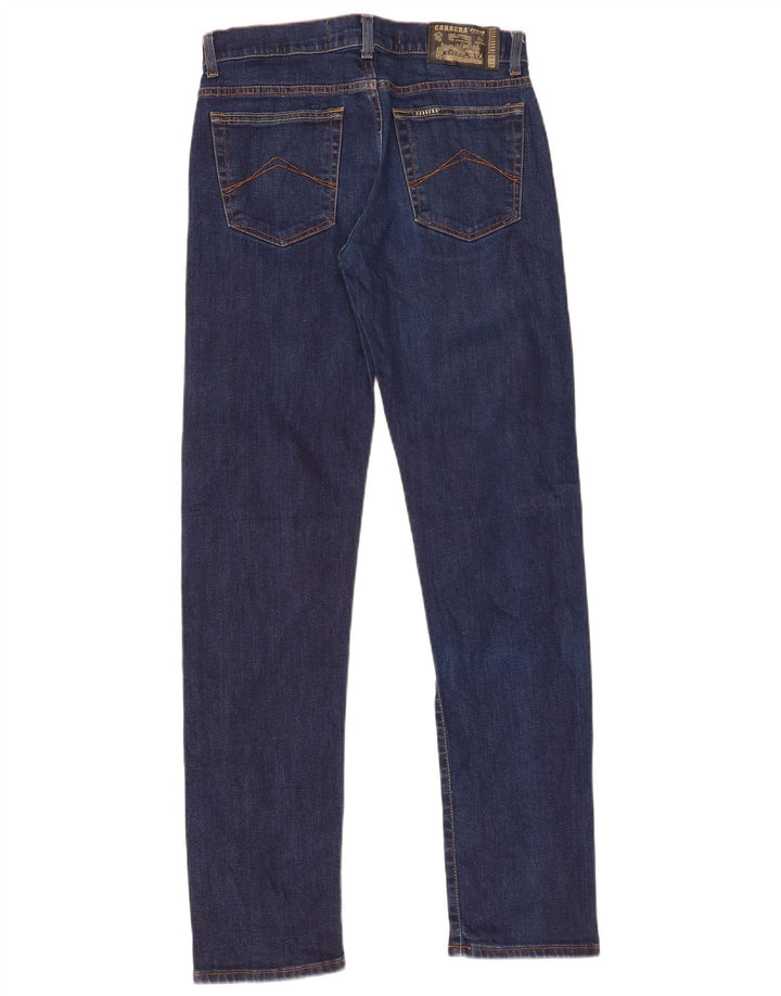 Carrera Uomo 710 Regular Slim Jeans IT 46 Small W31 L33 Blu Navy Cotone