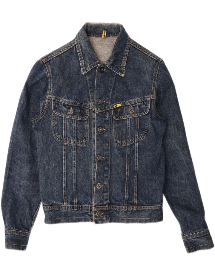 MELTIN' POT Womens Denim Jacket UK 10 Small Blue Cotton Vintage Meltin' Pot and Second-Hand Meltin' Pot from Messina Hembry 
