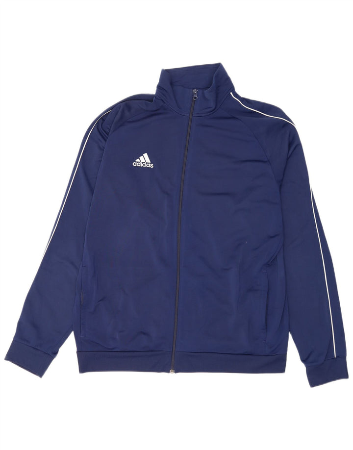Giacca da ginnastica da uomo Adidas XL in poliestere blu navy