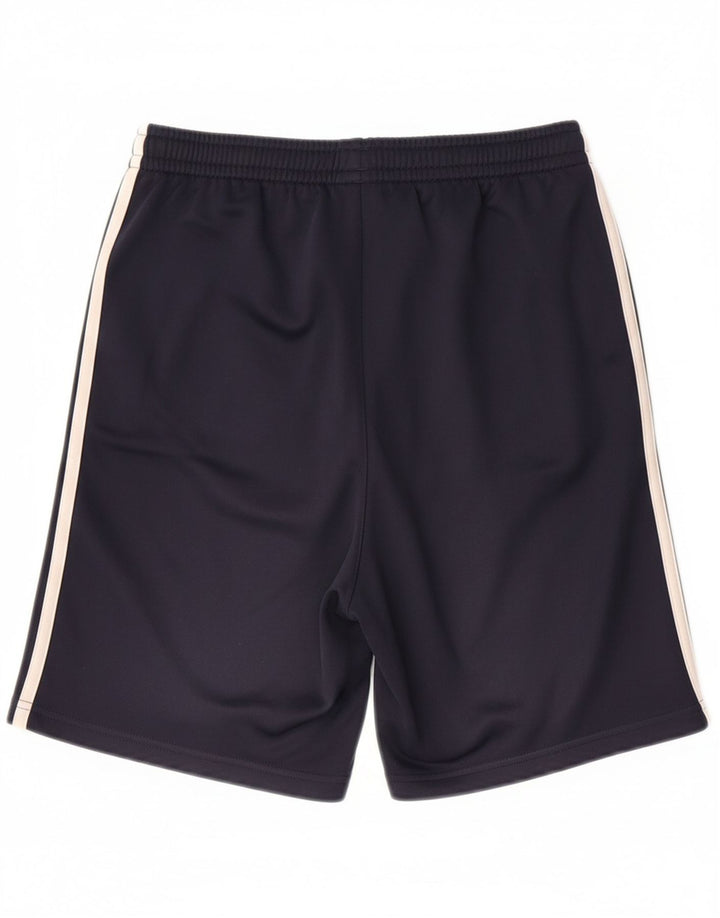 ADIDAS Boys Sport Shorts 13-14 Years  Navy Blue Polyester