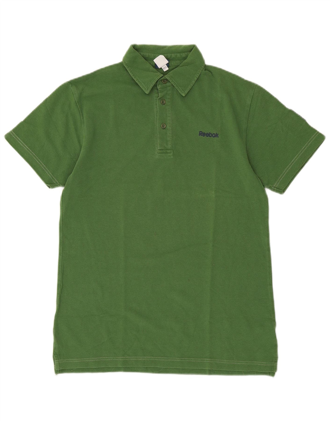 Polo Reebok da uomo piccola in cotone verde