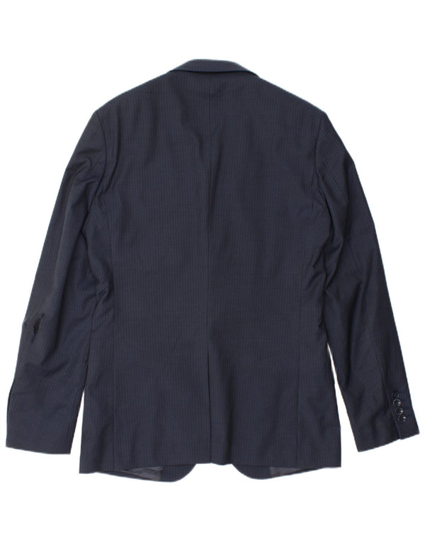 Giacca blazer da uomo a 1 bottone Reiss UK 36 piccola in lana blu navy