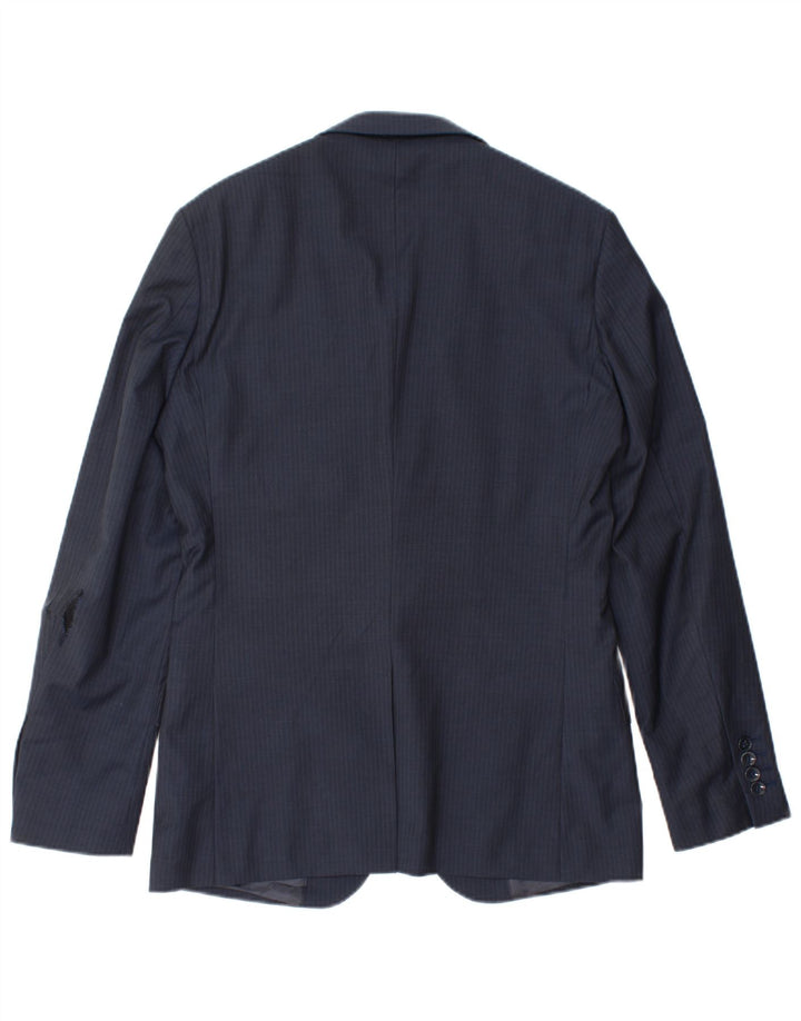 Giacca blazer da uomo a 1 bottone Reiss UK 36 piccola in lana blu navy