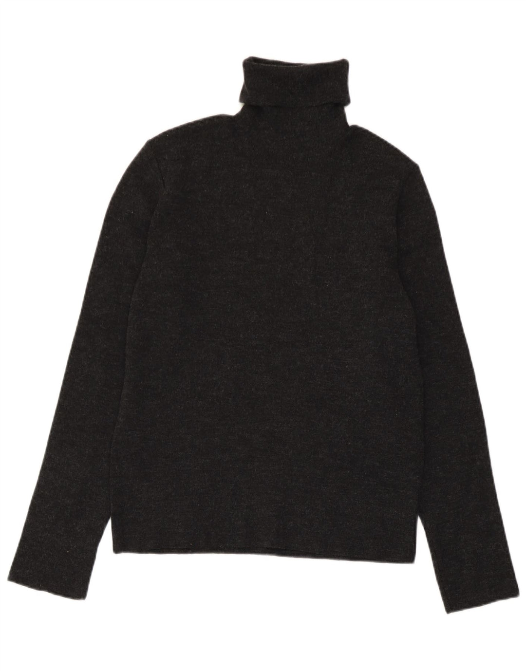 Maglione maglione collo alto da donna Zara UK 12 Acrilico screziato grigio medio