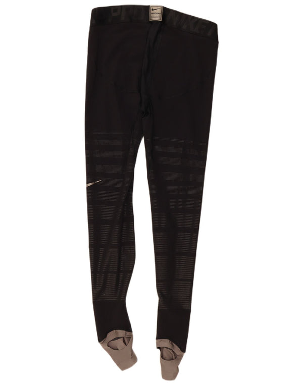 Leggings grafici da uomo Nike XL poliestere gessato nero