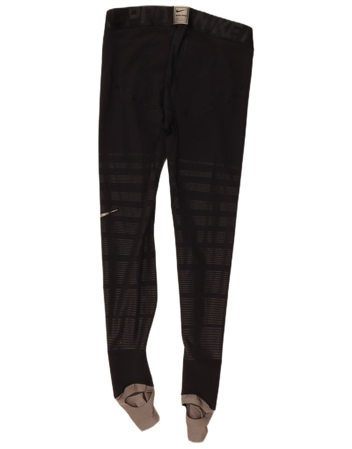 Leggings grafici da uomo Nike XL poliestere gessato nero