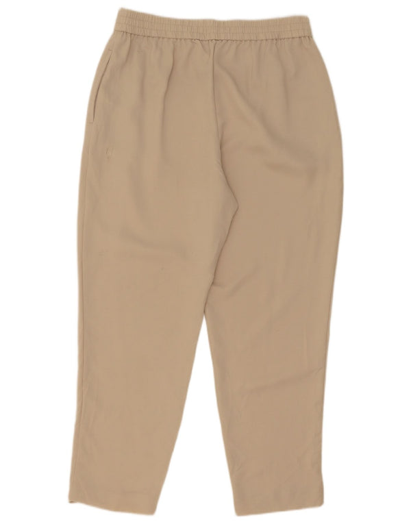 Pantaloni corti con pegging da donna Zara medi W30 L26 poliestere beige