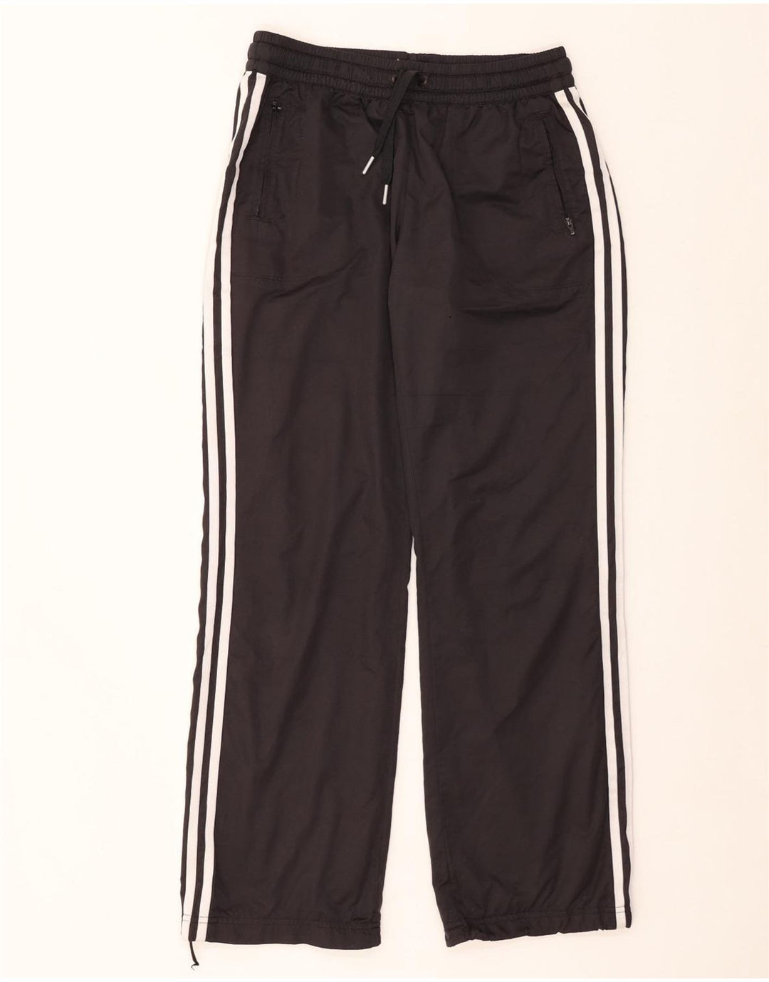 Pantaloni da tuta ADIDAS Climalite da donna UK 12 medio poliestere nero