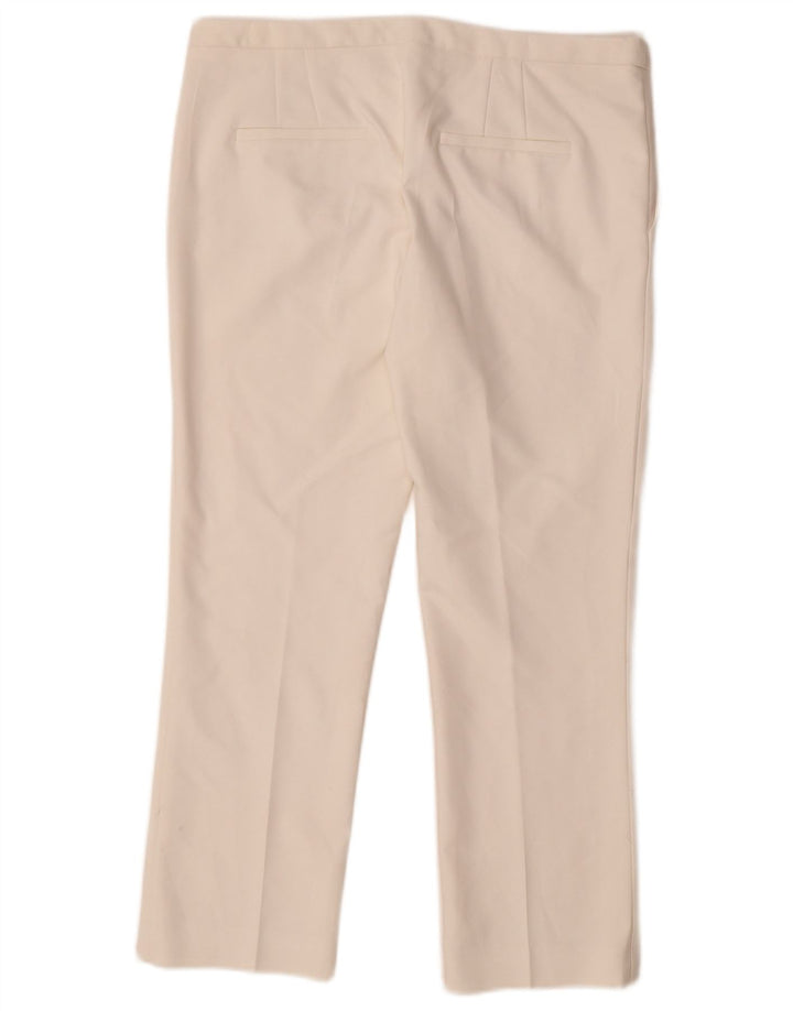 Pantaloni corti da donna Zara EU 40 medi W30 L24 poliestere bianco