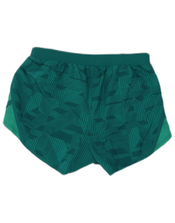 Pantaloncini sportivi Under Armour da donna Heat Gear UK 6 XS Verde geometrico