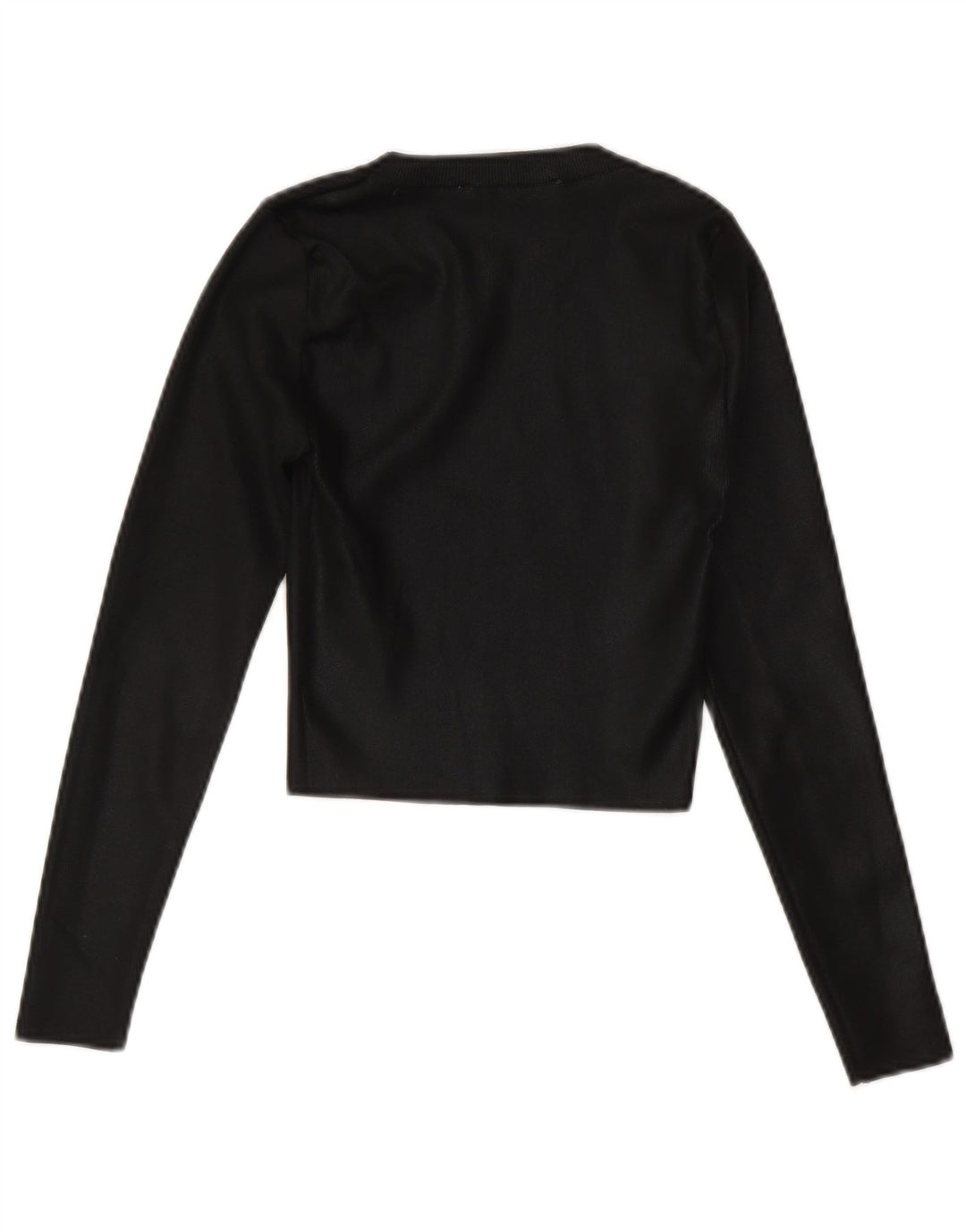 Maglione corto girocollo da donna Zara UK 8 piccolo nero
