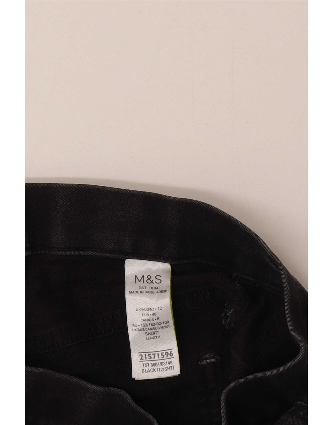 Jeans Jeggings da donna Marks & Spencer UK 14 medio W28 L26 cotone nero