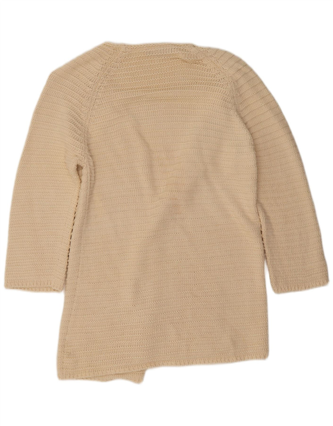 Maglione cardigan lungo da donna French Connection UK 10 piccolo bianco sporco