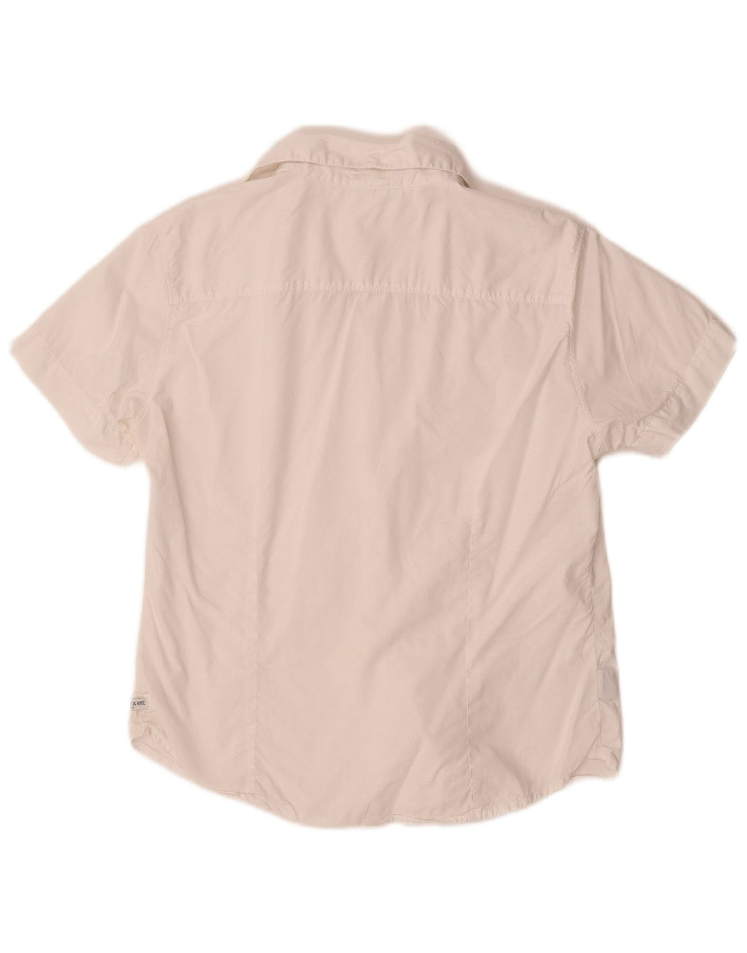 Camicia a maniche corte da donna MURPHY & NYE UK 14 grande cotone bianco