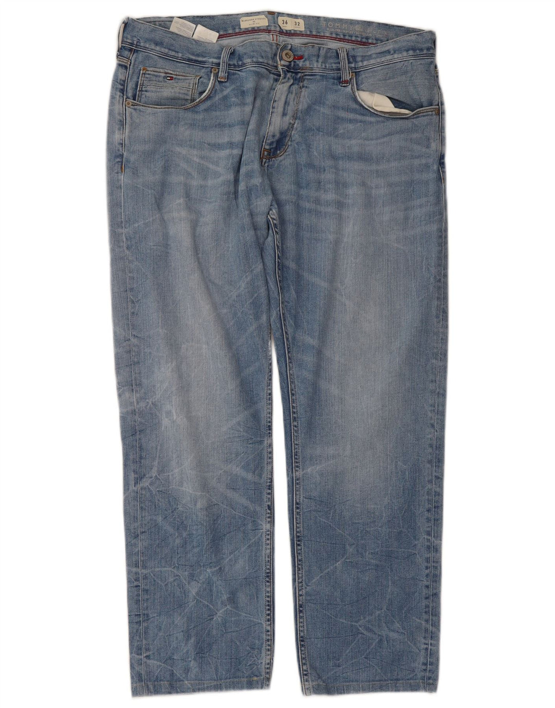 Tommy Hilfiger Mens Bleecker Slim Jeans W36 L28 Blue Cotton