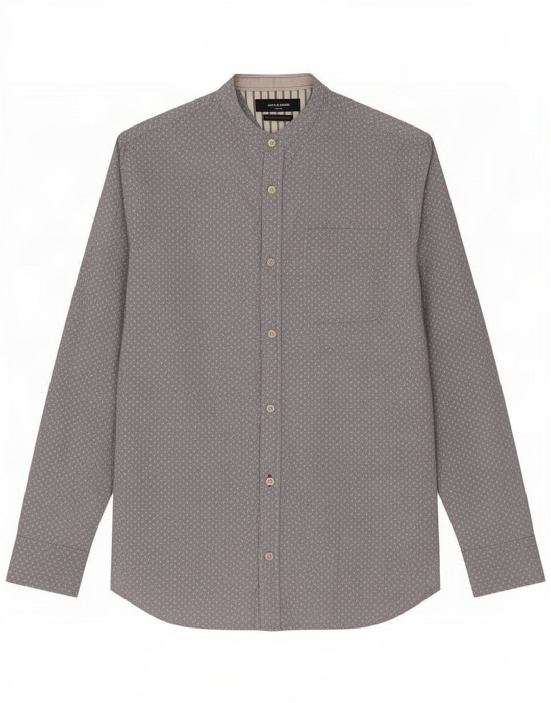 Camicia Uomo Jack & Jones Cotone Maculato Blu Medio