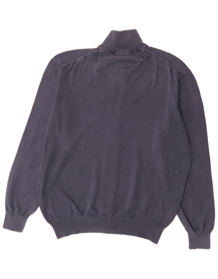 Maglione cardigan da uomo Gant XL in cotone blu navy
