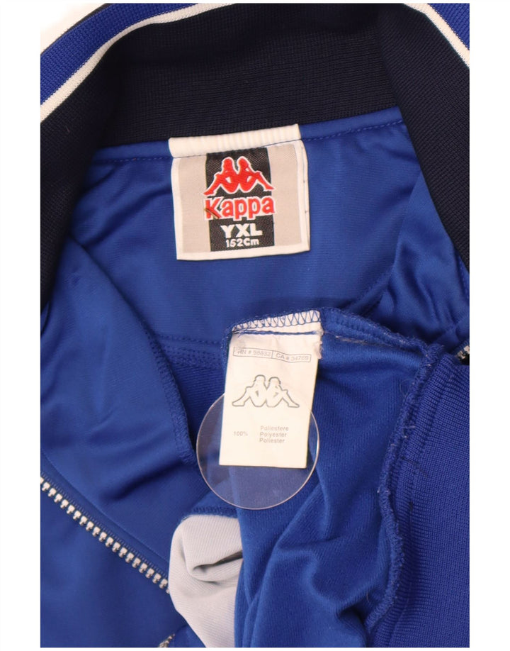 Giacca da tuta da ragazzo Kappa 12-13 anni XL Blu Colourblock Poliestere