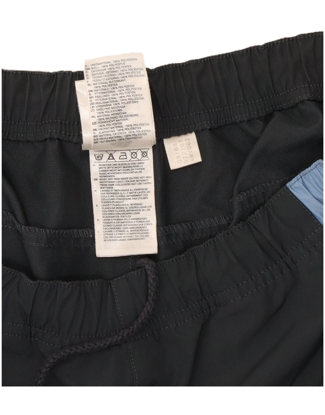 Pantaloni da tuta da uomo Adidas UK 36/38 Small Grigio Colourblock Poliestere