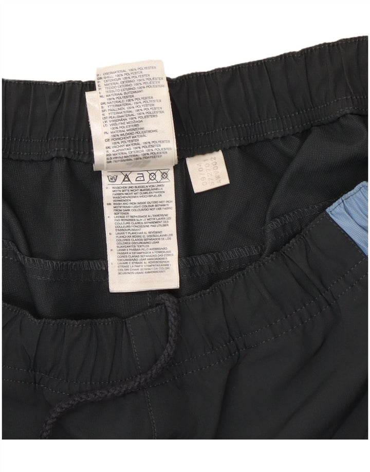 Pantaloni da tuta da uomo Adidas UK 36/38 Small Grigio Colourblock Poliestere